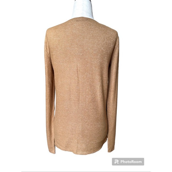 Zara Light Knit V- Neck Long Sleeve Sweater Top, S - Picture 4 of 12